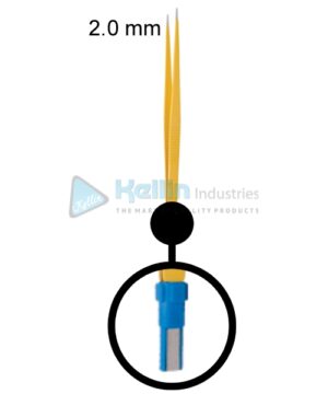 Straight Disposable Bipolar Forceps Without Cable EU Plug Width Of Tips 2.0 mm, 20cm/8 "
