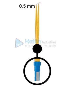 Bayonet Disposable Bipolar Forceps Without Cable EU Plug Width Of Tips 0.5 mm, 20cm/8 "