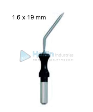 Lancet-Cutting Monopolar Electrodes With 4 mm Shaft, Angled, Delicate Blade 1.6 x 19 mm