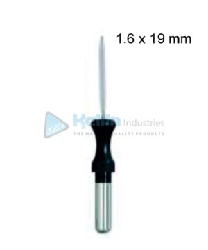 Lancet-Cutting Monopolar Electrodes With 4 mm Shaft, Straight, Strong Blade 2.5 x 25 mm