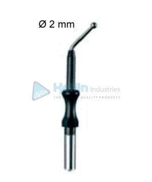Ball Monopolar Electrodes With 4 mm Shaft, Angled Dia 2 mm