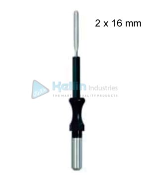 Spatula Monopolar Electrodes With 4 mm Shaft, Flexible 2 x 16 mm
