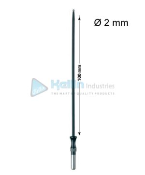 Ball Monopolar Electrodes With 4 mm Shaft, Dia 2 mm, 100 mm