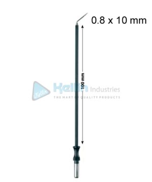 Needle Monopolar Electrodes With 4 mm Shaft, 0.8 x 10 mm, 100 mm
