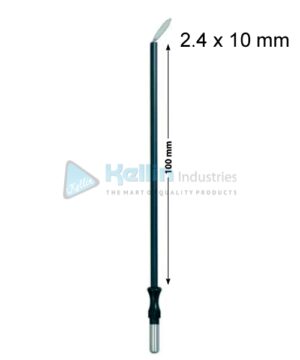 Knife Monopolar Electrodes With 4 mm Shaft, Angled, 2.4 x 10 mm, 100 mm