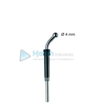 Ball Monopolar Electrodes Angled With 2.4 mm Shaft, Dia 4 mm