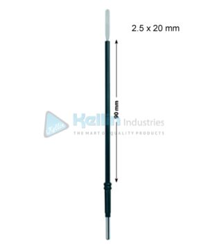 Spatula Monopolar Electrodes With 2.4 mm Shaft 2.5 x 20 mm, 90 mm