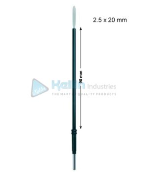 Blade Monopolar Electrodes With 2.4 mm Shaft 2.5 x 20 mm, 90 mm