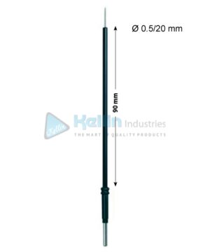 Needle Monopolar Electrodes With 2.4 mm Shaft Dia 0.5/20 mm, 90 mm