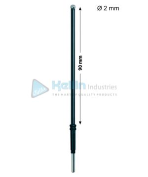 Ball Monopolar Electrodes With 2.4 mm Shaft Dia 2 mm, 90 mm