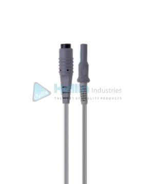 Silicone European Bipolar Cable 10’ (3.0 M), Instrument Connector: European Flat Plug, Generator Connector: Martin Type
