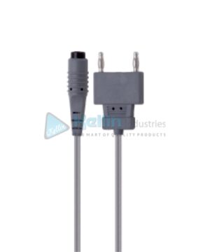 Silicone European Bipolar Cable 10’ (3.0 M) Instrument Connector: European Flat Plug, Generator Connector: Pin Distance 29 mm