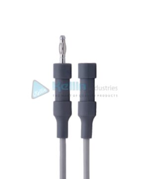 Silicone Diathermy Cable 10’ (3.0 M) Instrument Connector: 4.8mm female Fitting (English Diathemry) Generator Connector: Standard 4mm Banana plug