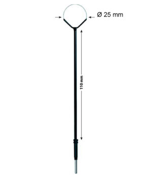 Loop Monopolar Electrodes With 2.4 mm Shaft Dia 25 mm, 110 mm
