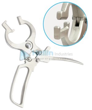 Burdizzo Castrator Forceps, One Edge, New Style With Easy Grip 1" Jaw, 24cm/9½"