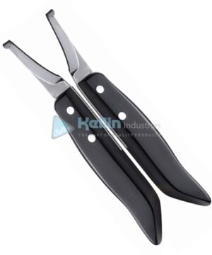 Hoof Knives Right Short-Narrow and Left Short-Narrow Set Of 2 Pieces (Plastic Handle)