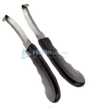 Hoof Knives Right Double Edge Long Wide and Left Double Edge Long Wide Set Of 2 Pieces