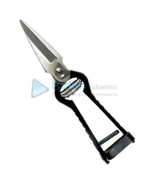 Sheep Shear Doubled Blade, With a Locking Strap.