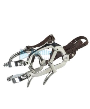 Robust Construct With Fine Retchet. Equine Full Speculum Including Leather Straps