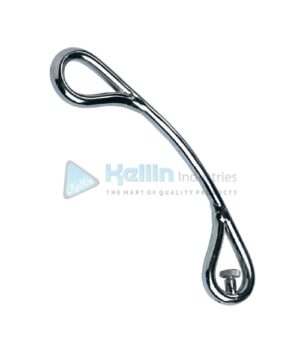 Snare Director Curved With screw clamp to hold embryotome wire