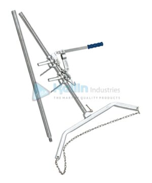 Calf Puller Ratchet Style Deeper Nickel-Plated Grooves on the pole, allow easier pulling. Extra long pipe section for large breed cows 165cm/65"