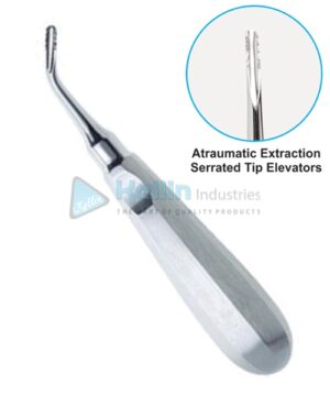 Atraumatic Extraction Serrated Tip Elevators 6mm