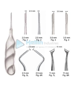 Anatomical Handle Elevator Set Of 8 Pieces