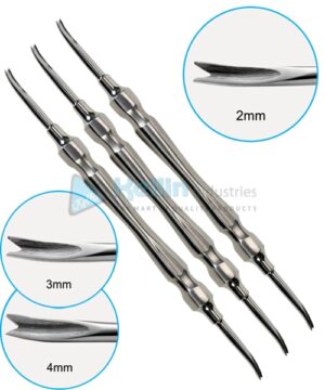 Curved Deciduous Elevators Retained Canine (Double End)