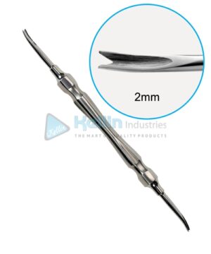 Curved Deciduous Elevators Retained Canine (Double End) 2mm