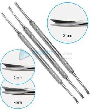 Curved Deciduous Elevators Retained Canine (Double End)