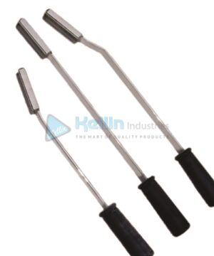 High quality stainless steel rasp set With rubber handles and is available in either ﬂat or round shaft. The set comes in a pocketed instrument roll
