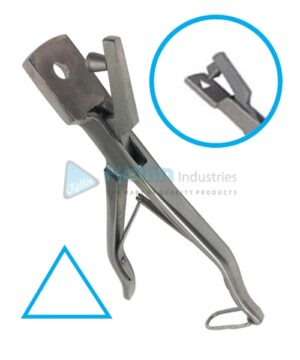 Ear Notcher with Triangle Shape Notch Stainless Steel 23cm/9″