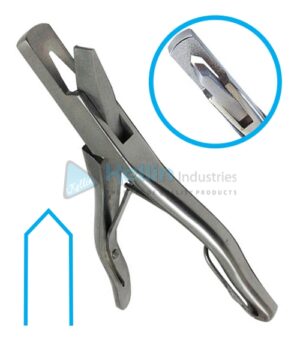 Ear Notcher with Steeple Shape Notch Stainless Steel 23cm/9"