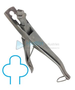 Ear Notcher Flower Shape Notch Stainless Steel 23cm/9"