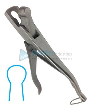 Ear Notcher with Keyhole-Shape Notch Stainless Steel 23cm/9"