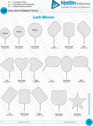 Lash Mirrors Circle Shape Lash Mirrors Square Shape Lash Mirrors Bear Shape Lash Mirrors Star Shape Lash Mirrors Heart Shape Lash Mirrors Dill Shape